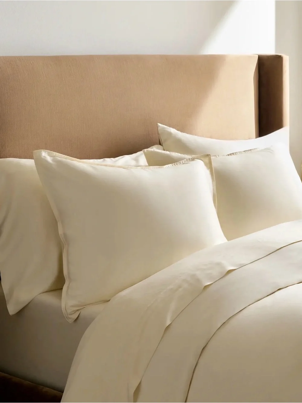 Quince Bamboo Duvet Cover Set - King/Cali King - Ivory